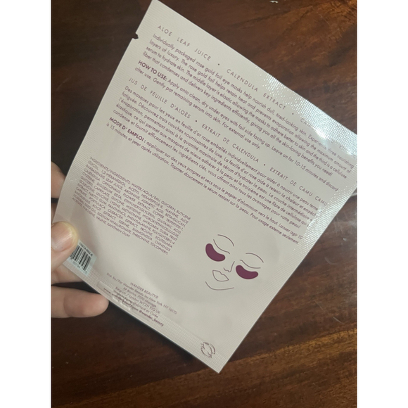 WANDER Beauty "Baggage Claim" Undereye Gold Eye Mask - 1 Pair - Picture 2 of 2